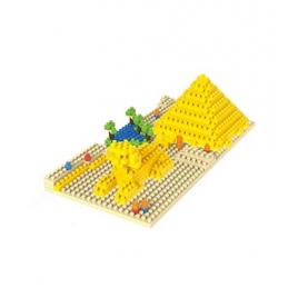 Set micro cuburi constructie wise hawk - piramida faraonilor, 242 piese