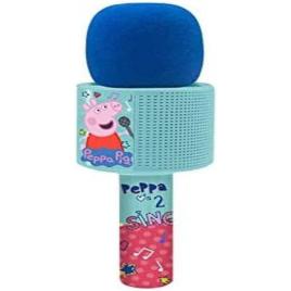 Microfon cu conexiune bluetooth si lumini peppa pig