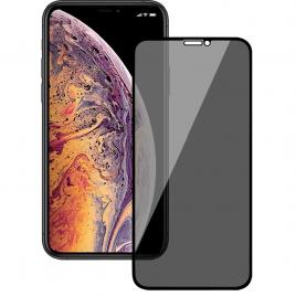 Folie protectie Privacy Premium iPhone 13 Pro Max, Full Cover Black 6D, Full Glue, Sticla securizata Negru Compatibila cu Apple iPhone 13 Pro Max