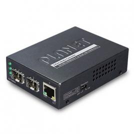 Planet 1-port 10/100/1000base-t - 2-port gigabit sfp switch/redundant media