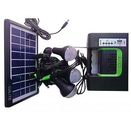 Kit incarcator cu Panou Solar 3 becuri LED / USB / RadioFM