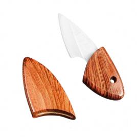 Cutit mini portabil, 10.5 cm,ideallstore®, teaca lemn, otel inoxidabil
