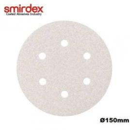 Disc abraziv velcro (6 gauri) 150mm granulatie p100 smirdex