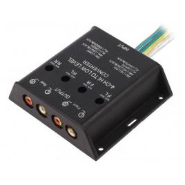 Convertor nivel semnale audio 40w intrare cabluri iesire 4x rca aurit 4carmedia