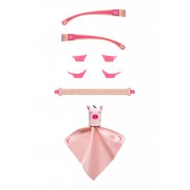 Kit accesorii pentru ochelari de soare mokki click&change, roz