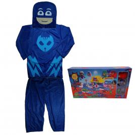 Costum pentru copii ideallstore®, blue cat, marimea 5-7 ani, 110-120, albastru, parcare inclusa
