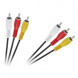 Cablu 3xrca-3xrca 1,5m standard