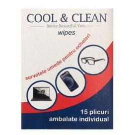 Servetele umede ochelari cool&clean 15buc