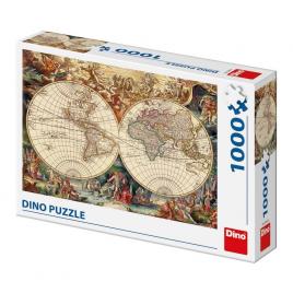 Puzzle harta lumii, 1000 piese - dino toys