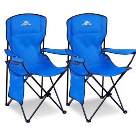 Set doua scaune camping / pescuit , pliabile, albastru, 96 x 54 x 86cm, Vivo AC03