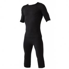 Costum Special Sedinte Xbody EMS Fitness, Electrostimulare Profesional Marime L, Unisex Black, Soft Touch Perfect Body