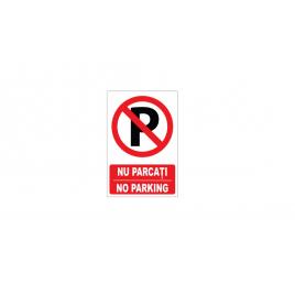Indicator parcare, nu parcati, no parking, 20x30 cm, placuta pvc, 2mm