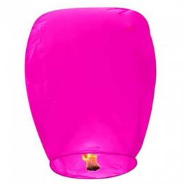 Lampion zburator, flippy, hartie biodegradabila, roz, 30 x 35 cm