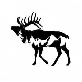 Sticker deer 15 cm, creative rey®