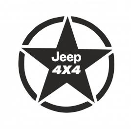 Sticker jeep 4x4 15 cm, creative rey®
