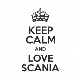 Sticker keep calm and love scania 20 cm, creative rey®