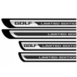Set 4 stickere protectii praguri crom pentru golf, creative rey®