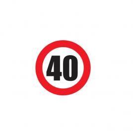 Sticker autocolant limita viteza 40km/h