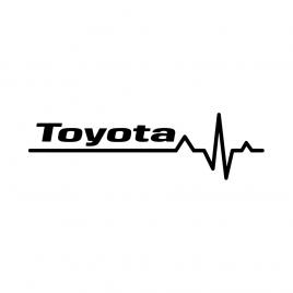 Sticker auto ''toyota life'', 20x7 cm, negru