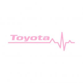 Sticker auto ''toyota life'', 20x7 cm, roz