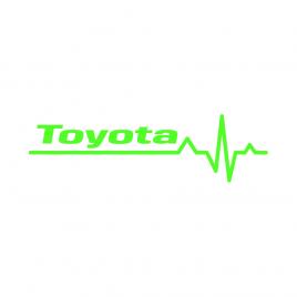 Sticker auto ''toyota life'', 20x7 cm, verde