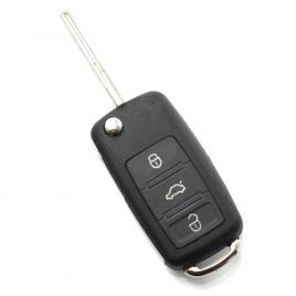 Audi a8 - carcasa cheie tip briceag cu 3 butoane, fara buton de panica