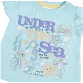 Tricou fetite - under the sea (marime disponibila: 6-9 luni (marimea 19
