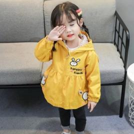 Jacheta galben mustar pentru fetite (marime disponibila: 2 ani)