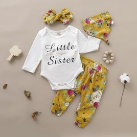 Compleu pentru fetite - little sister (marime disponibila: 6-9 luni (marimea 19