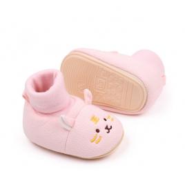 Botosei roz cu ciorapel - kitty (marime disponibila: 3-6 luni (marimea 18