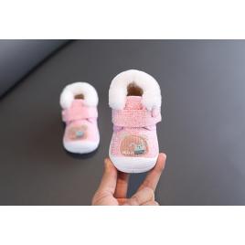 Pantofi imblaniti pentru fetite - hello (marime disponibila: 6-9 luni (marimea