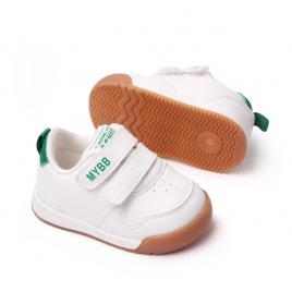 Adidasi albi cu verde - my fashion (marime disponibila: 6-9 luni (marimea 19