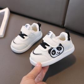 Adidasi albi pentru copii - panda (marime disponibila: marimea 20)