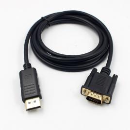 Cablu displayport v1.2 la vga 1.8m tata-tata negru cablu-dp-vga1.8