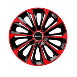 Set 4 capace roti pentru daewoo, extra strong red & black (dimensiune roată: