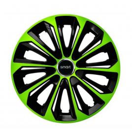 Set 4 capace roti pentru smart, model extra strong green & black (dimensiune