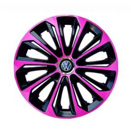 Set 4 capace roti pentru volkswagen, model extra strong pink & black