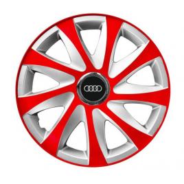 Set 4 capace roti hubcaps wheel pentru gama auto audi (dimensiune roată: r16)
