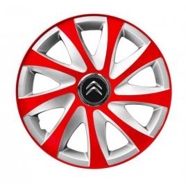 Set 4 capace roti hubcaps wheel pentru gama auto citroen (dimensiune roată: r14)