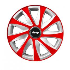 Set 4 capace roti hubcaps wheel pentru gama auto jeep (dimensiune roată: r14)