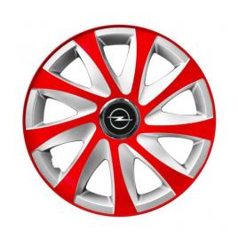 Set 4 capace roti hubcaps wheel pentru gama auto opel (dimensiune roată: r15)