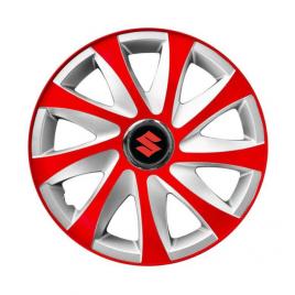 Set 4 capace roti hubcaps wheel pentru gama auto suzuki (dimensiune roată: r14)