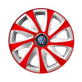 Set 4 capace roti hubcaps wheel pentru gama auto volkswagen (dimensiune roată: