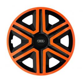 Set 4 capace roti orange pentru gama auto audi (dimensiune roată: r14)