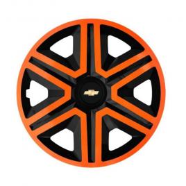 Set 4 capace roti orange pentru gama auto chevrolet (dimensiune roată: r14)
