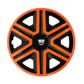 Set 4 capace roti orange pentru gama auto dacia (dimensiune roată: r14)