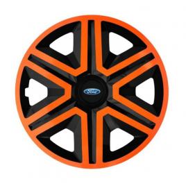Set 4 capace roti orange pentru gama auto ford (dimensiune roată: r14)