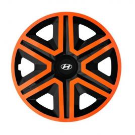 Set 4 capace roti orange pentru gama auto hyundai (dimensiune roată: r14)