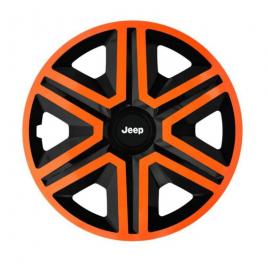 Set 4 capace roti orange pentru gama auto jeep (dimensiune roată: r14)