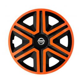 Set 4 capace roti orange pentru gama auto nissan (dimensiune roată: r16)
